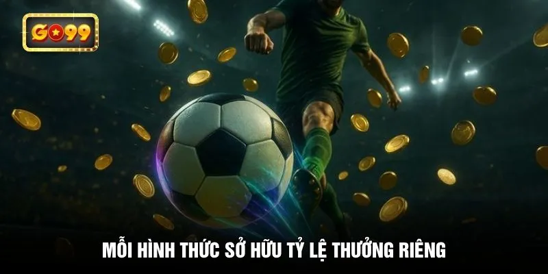 Mỗi hình thức sở hữu tỷ lệ thưởng riêng